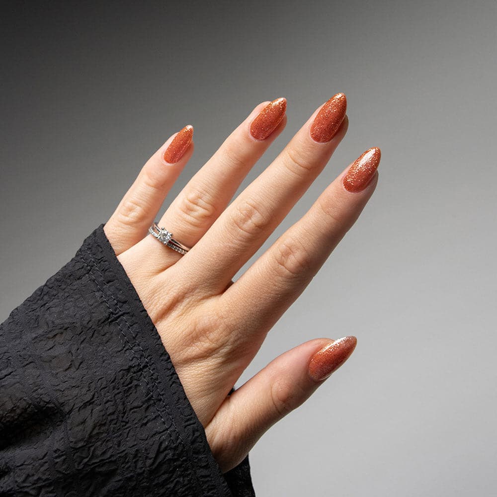 Gelous Proper Copper gel nail polish swatch - photographed in Australia