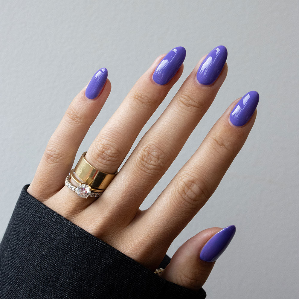 Gelous Purple Reign gel nail polish swatch - photographed in Australia