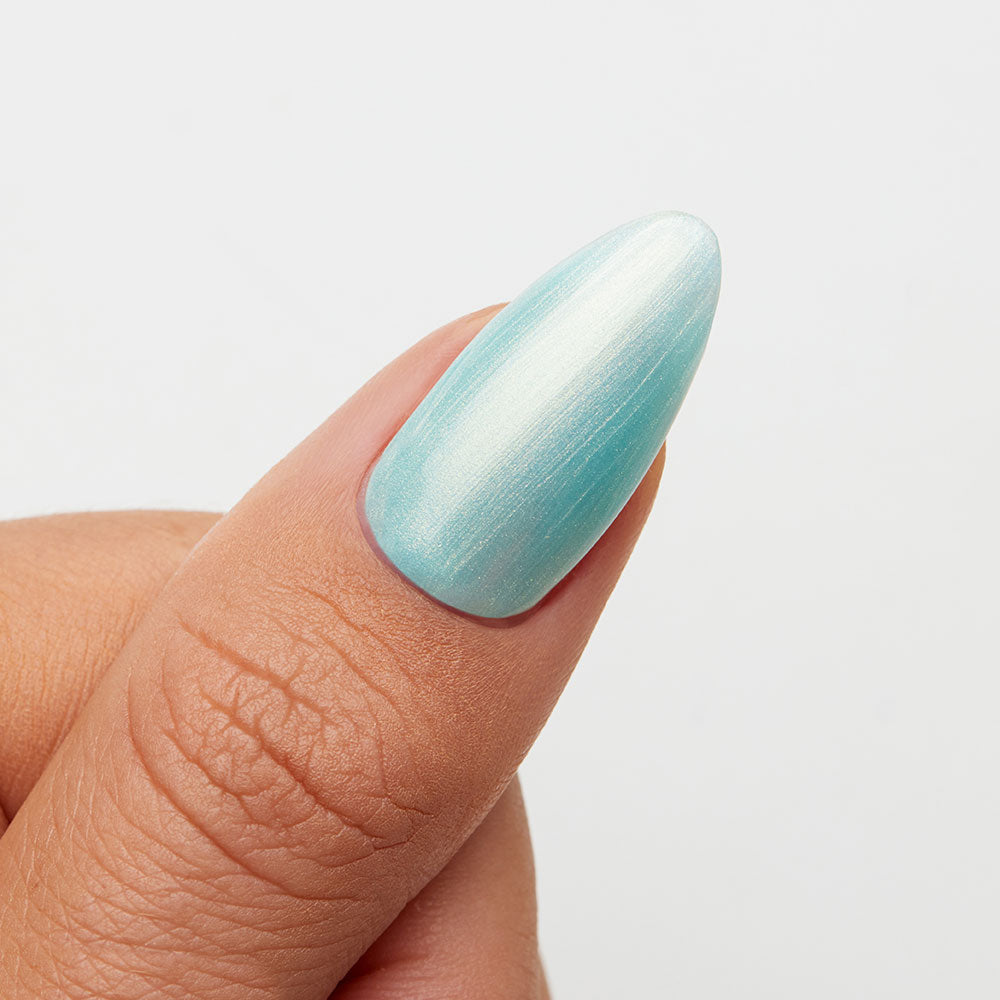 Gelous Pearlescent Ariel gel nail polish swatch - photographed in Australia
