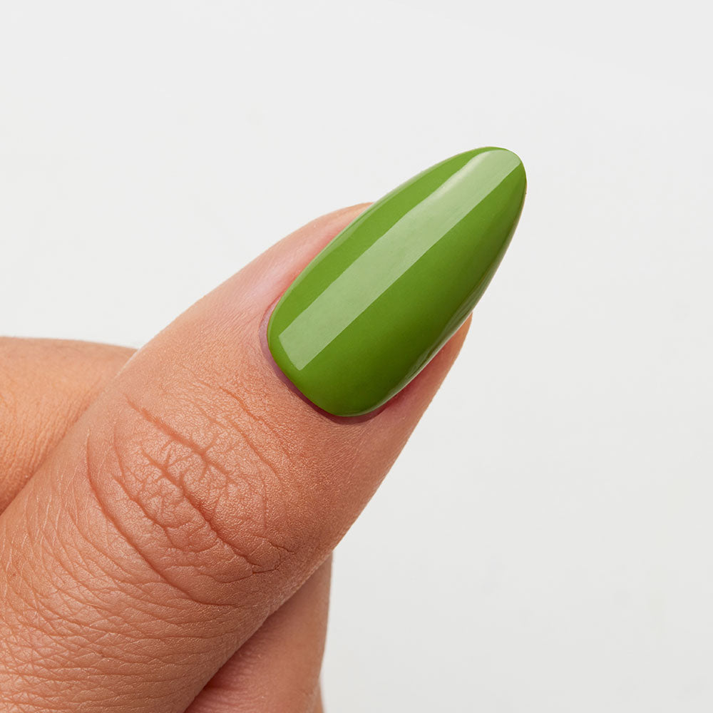 Gelous P.S Olive You gel nail polish swatch - photographed in Australia