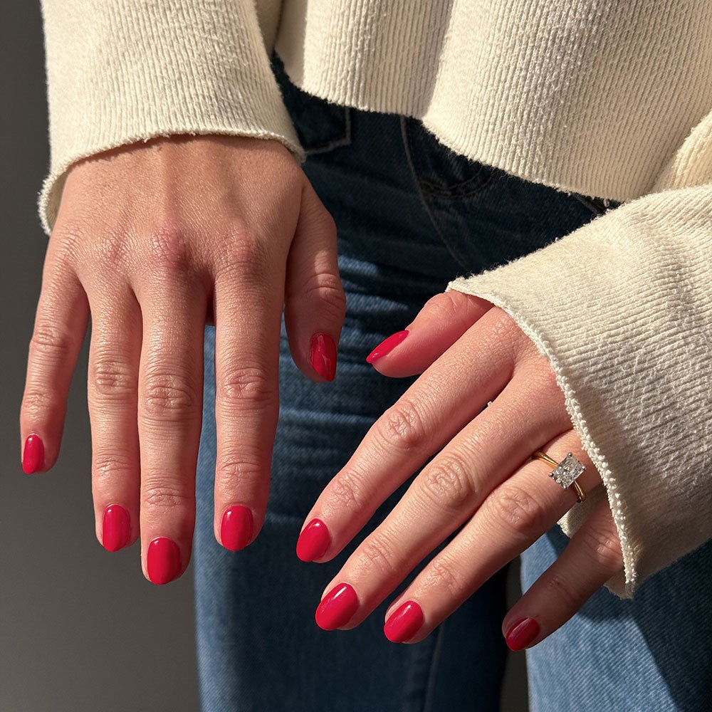 Gelous Queen of Hearts HEMA & TPO Free gel nail polish - photographed in Australia on model