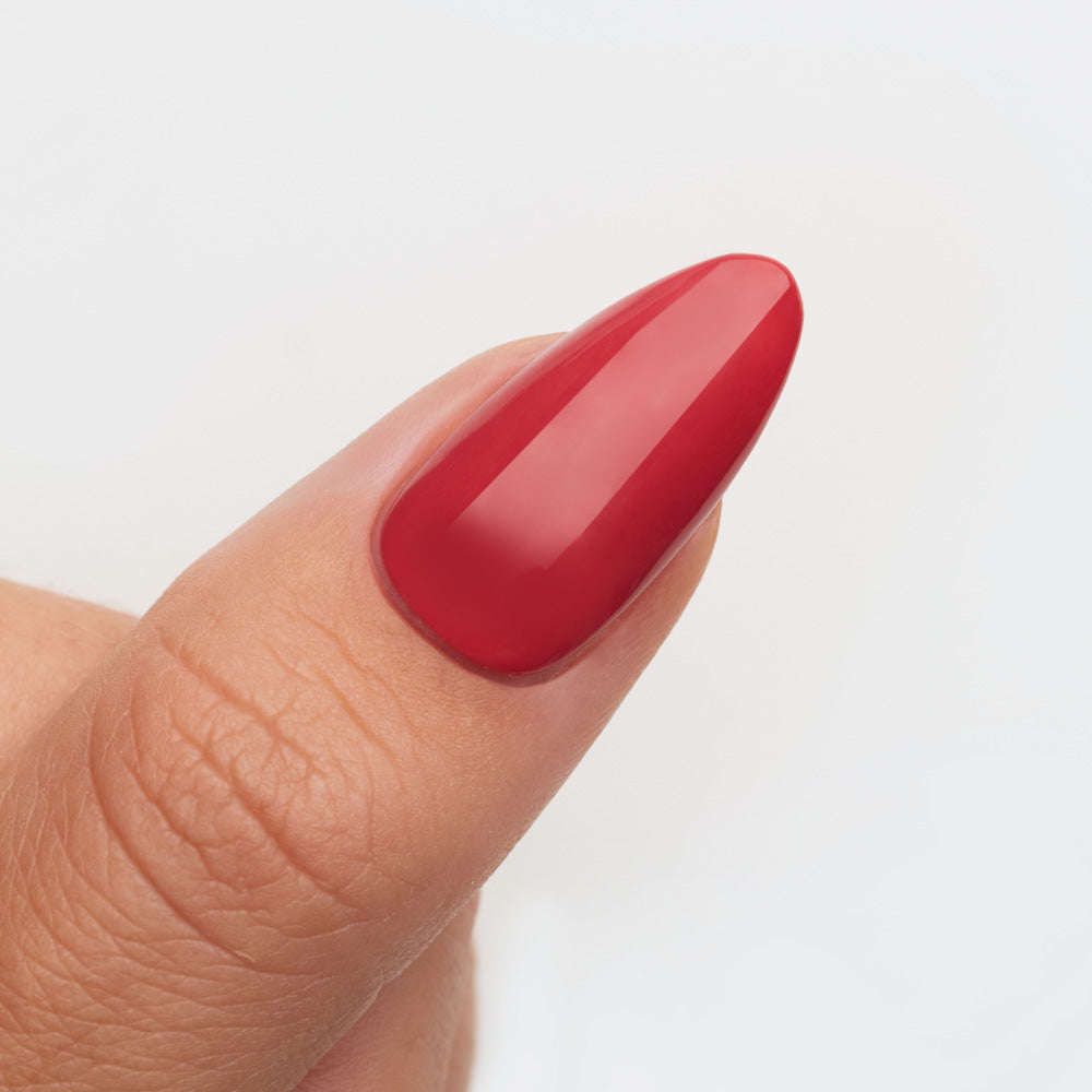 Gelous Red Velvet gel nail polish swatch - photographed in Australia