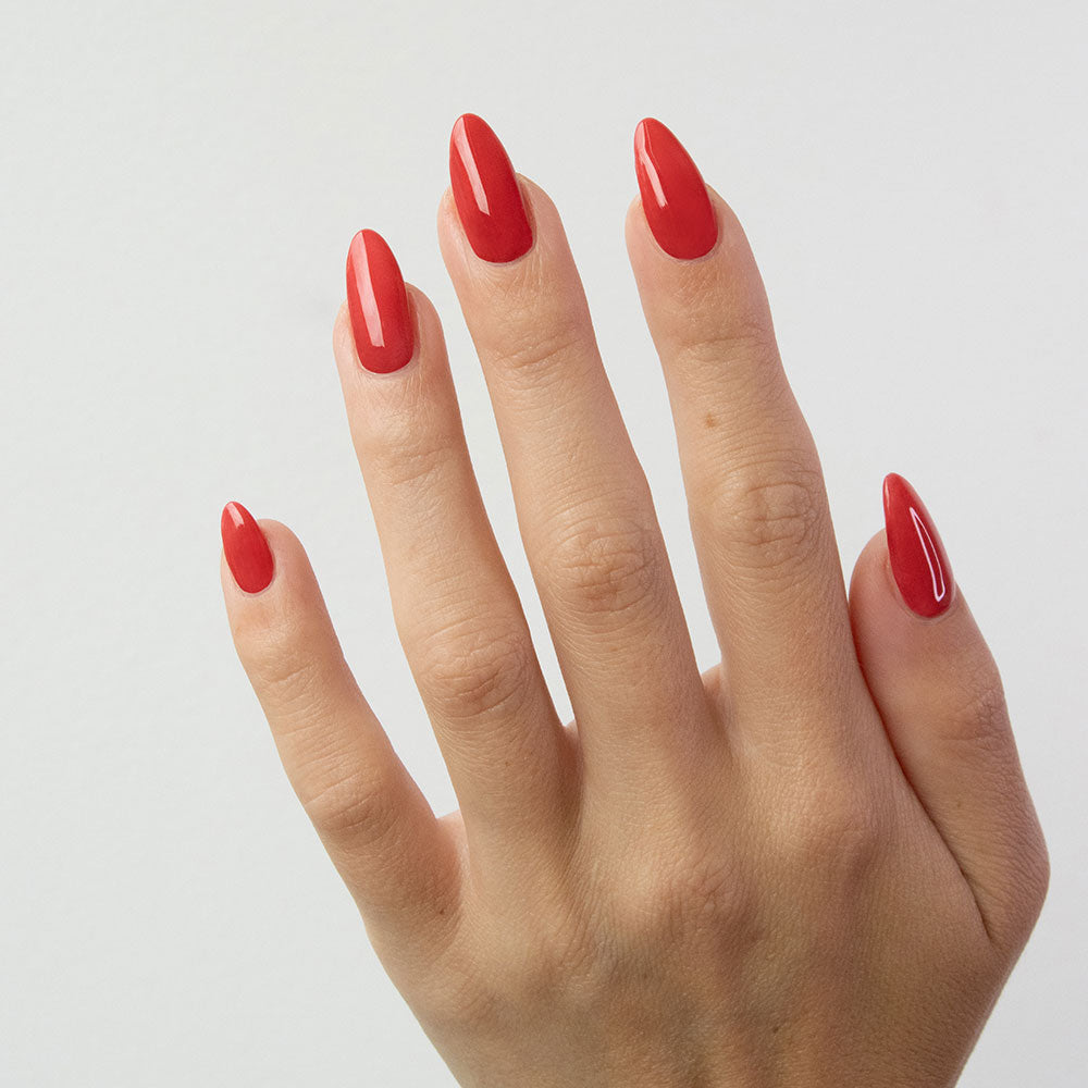 Gelous Red Velvet Cake gel nail polish - photographed in Australia on model