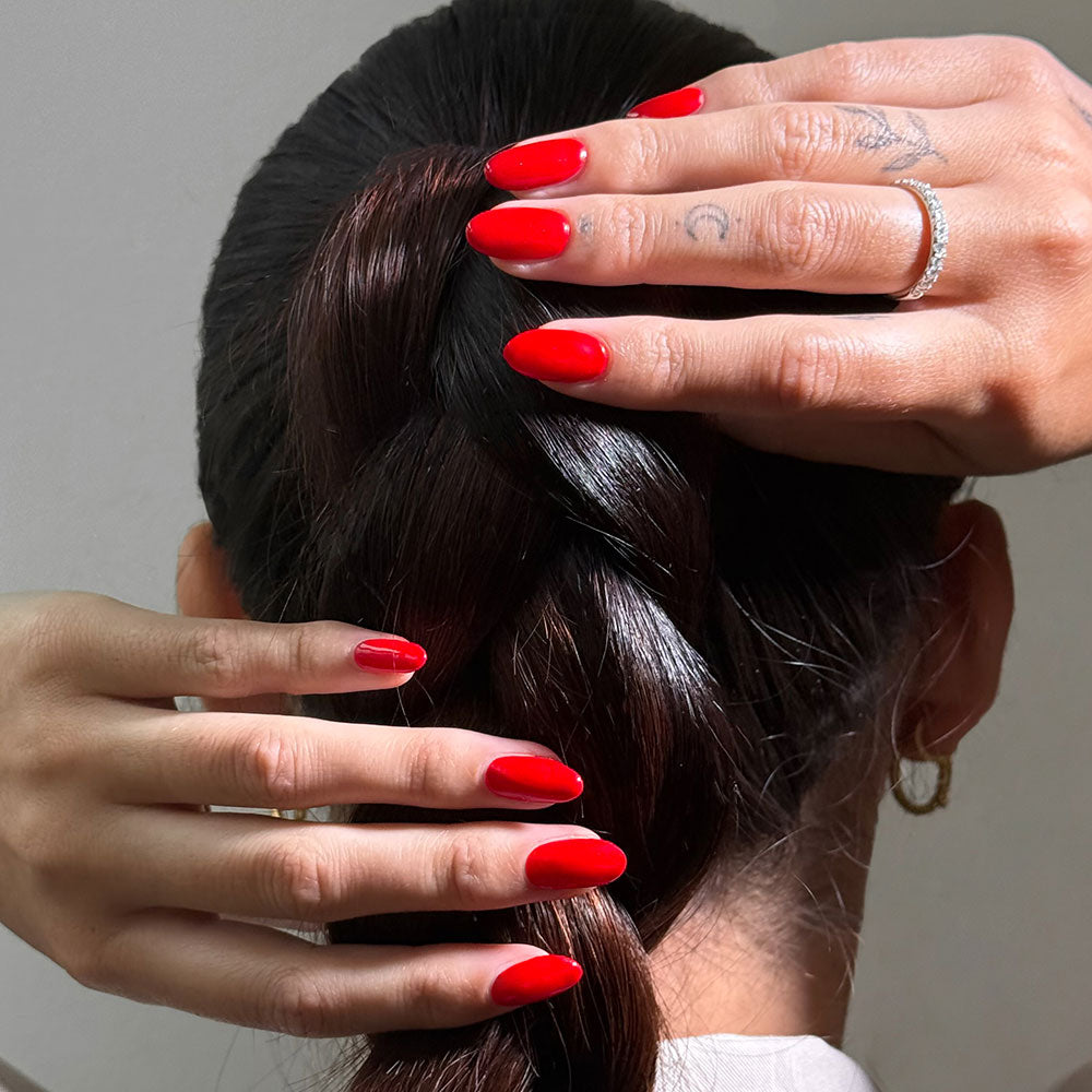 Gelous Red Sass HEMA & TPO-Free gel nail polish - photographed in Australia