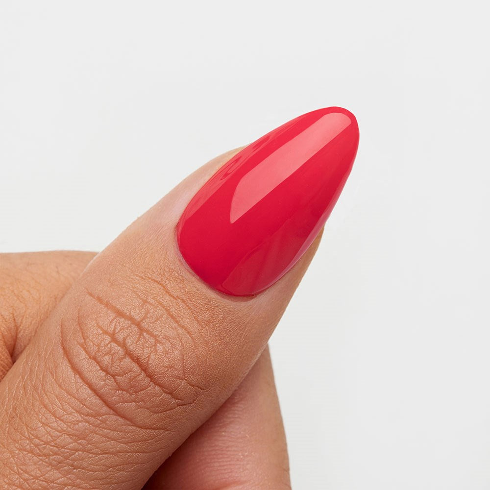 Gelous Raspberry HEMA & TPO Free gel nail polish swatch - photographed in Australia