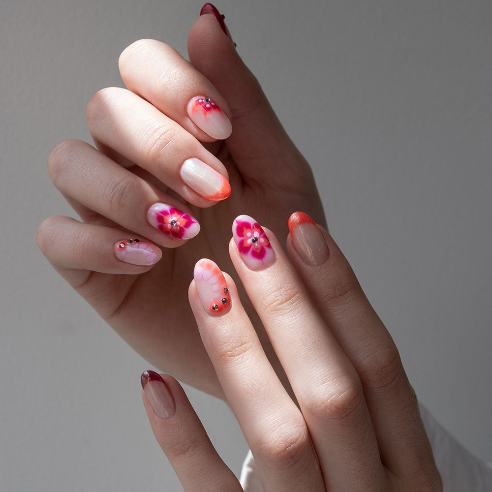 Gelous Skip a Beet gel nail polish - photographed in Australia on model