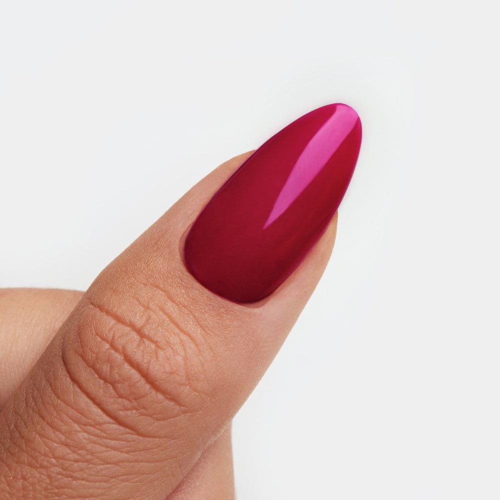 Gelous Skip a Beet gel nail polish swatch - photographed in Australia