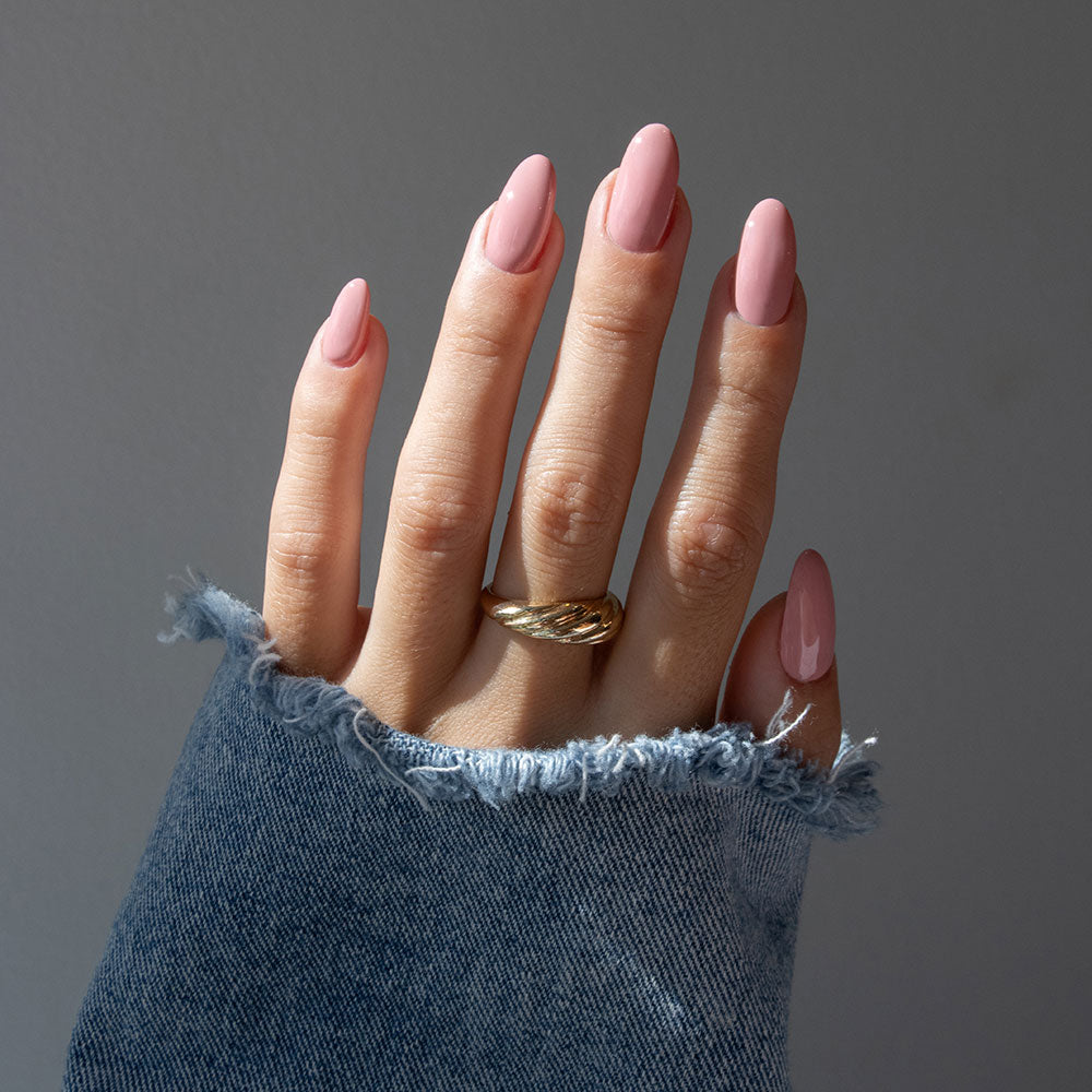 Gelous Settle Petal gel nail polish - photographed in Australia on model