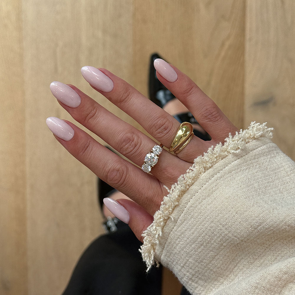 Gelous Sugar Cookie gel nail polish - photographed in Australia on model