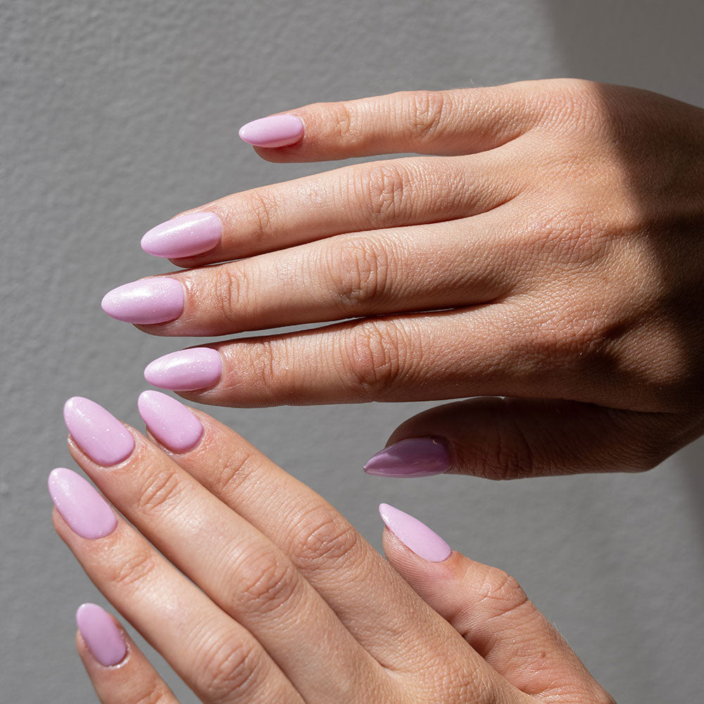 Gelous Sugar Plum gel nail polish - photographed in Australia on model