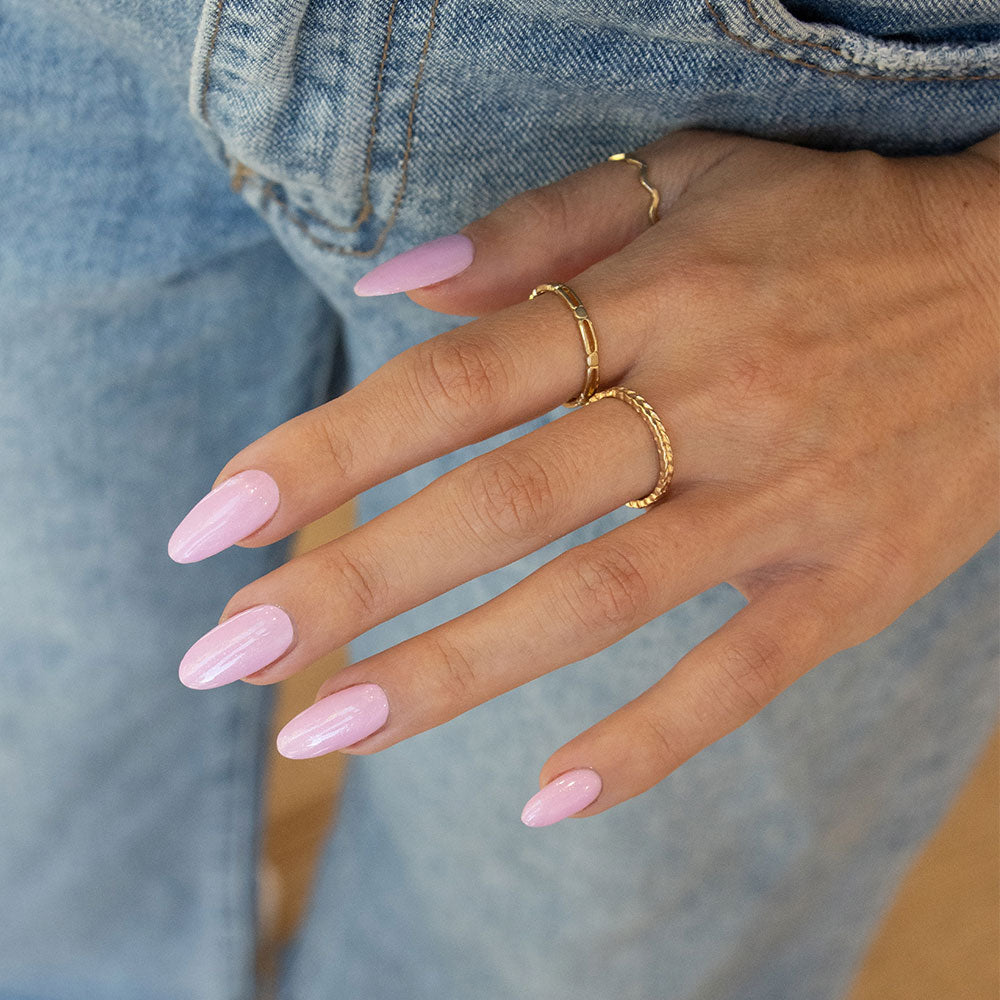 Gelous Sugar Plum gel nail polish - photographed in Australia on model