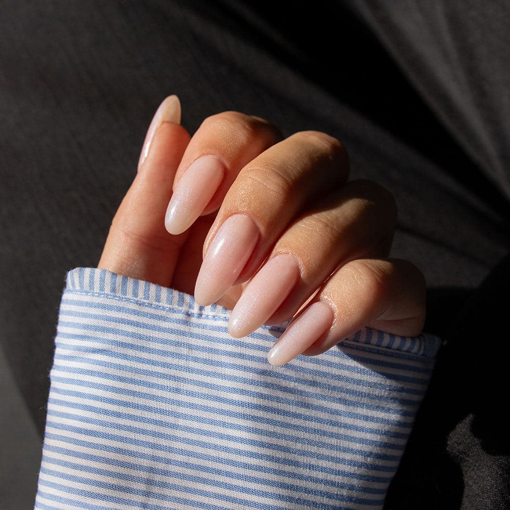 Gelous Shy Girl gel nail polish - photographed in Australia on model
