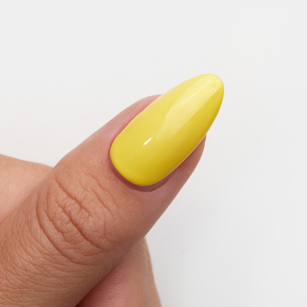 Gelous Sunflower gel nail polish swatch - photographed in Australia