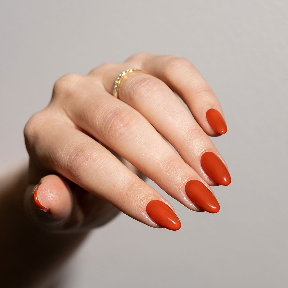 Gelous Spiced gel nail polish - photographed in Australia on model