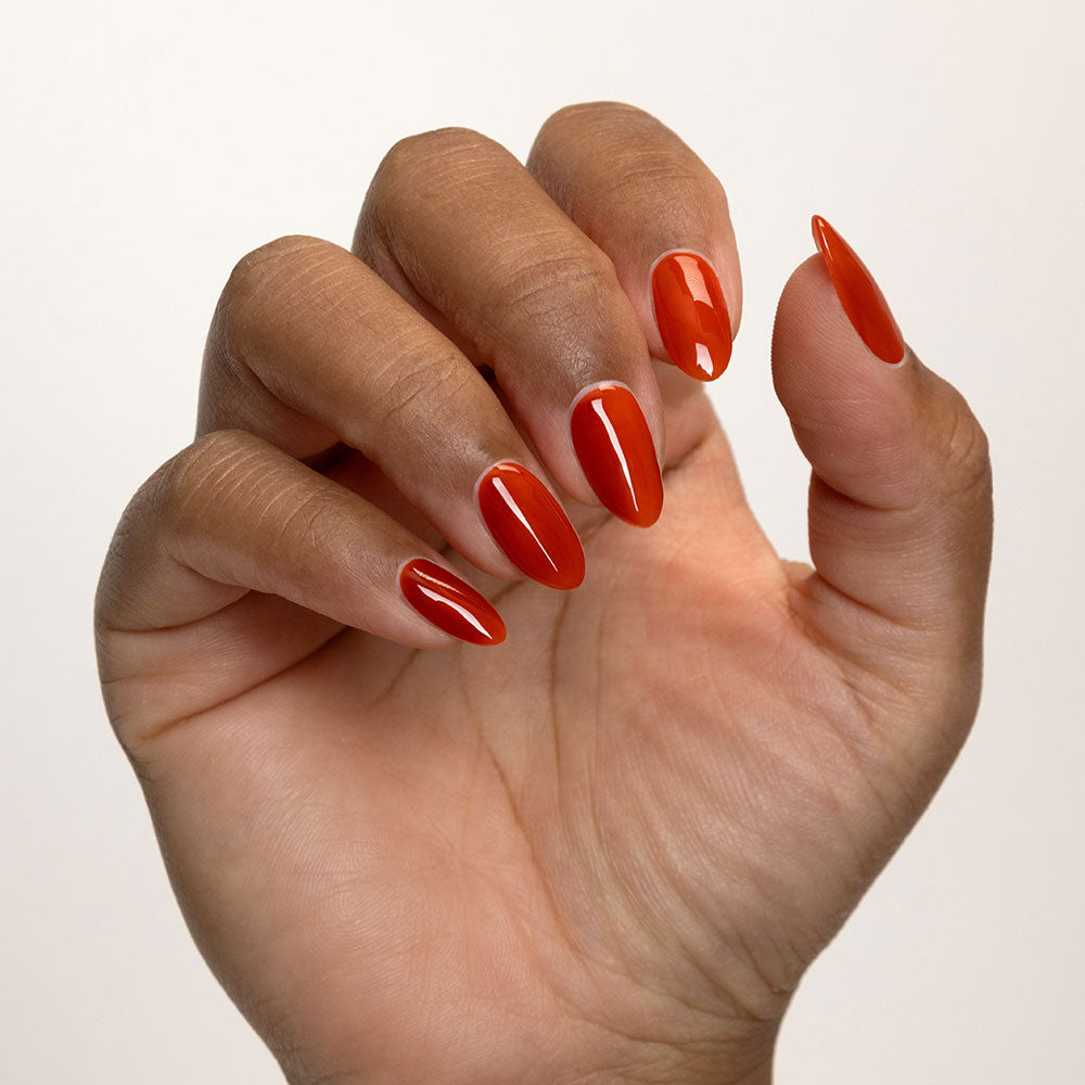 Gelous Spiced gel nail polish - photographed in Australia on model