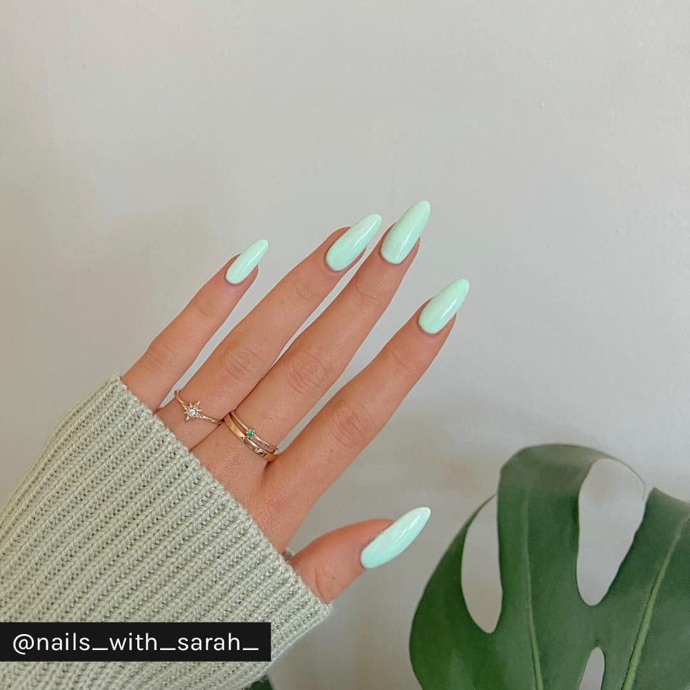 Gelous Serene Green gel nail polish - Instagram Photo
