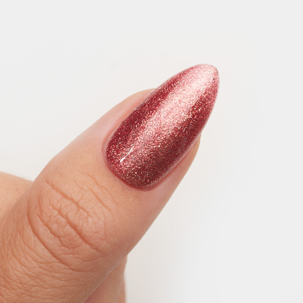 Gelous Sparkling Rose gel nail polish swatch - photographed in Australia