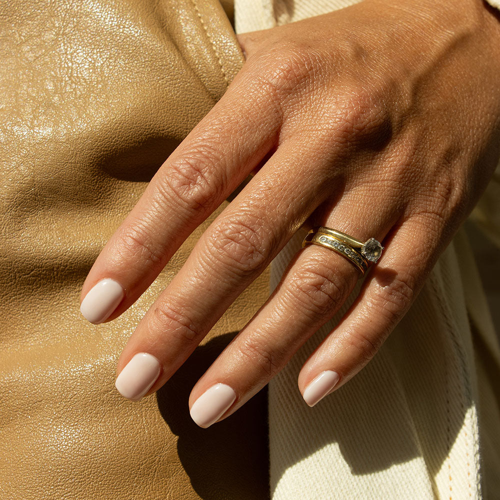 Gelous Swan Lake gel nail polish - photographed in Australia on model