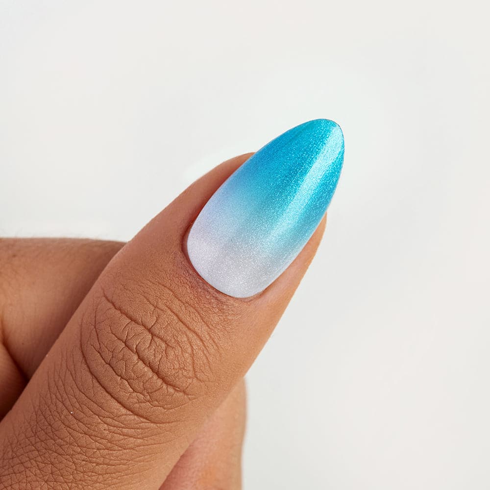 Gelous Thermal Island Time gel nail polish - photographed in Australia on model