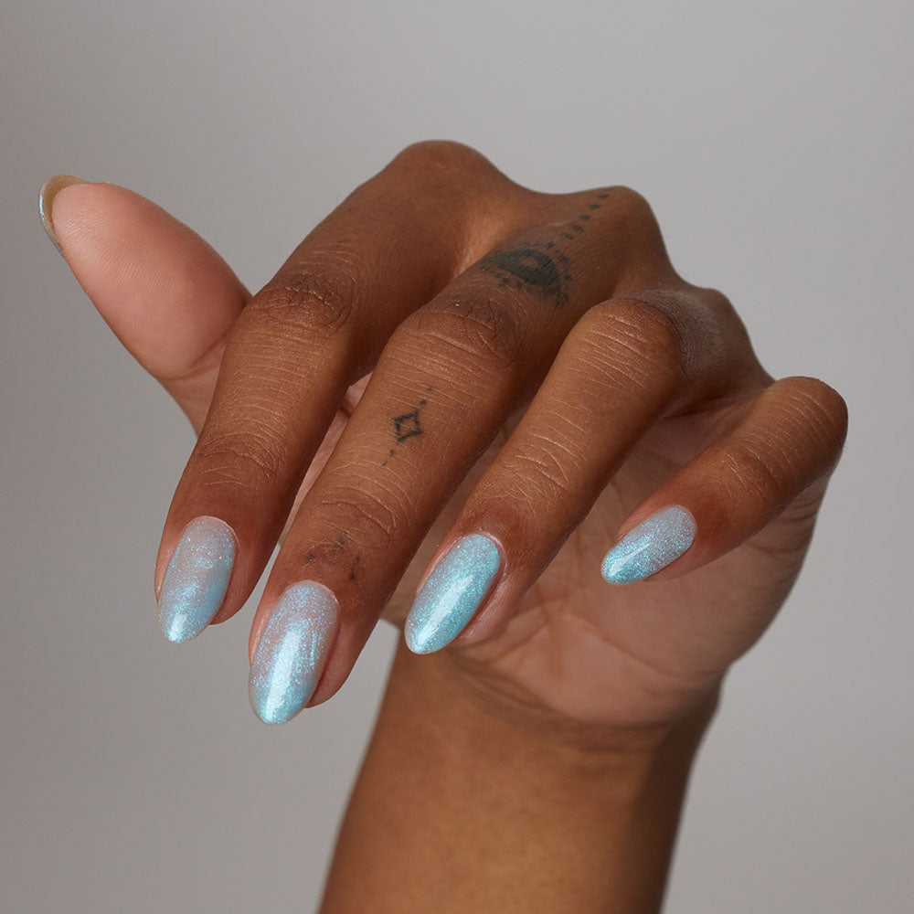 Gelous Thermal Island Time gel nail polish - photographed in Australia on model