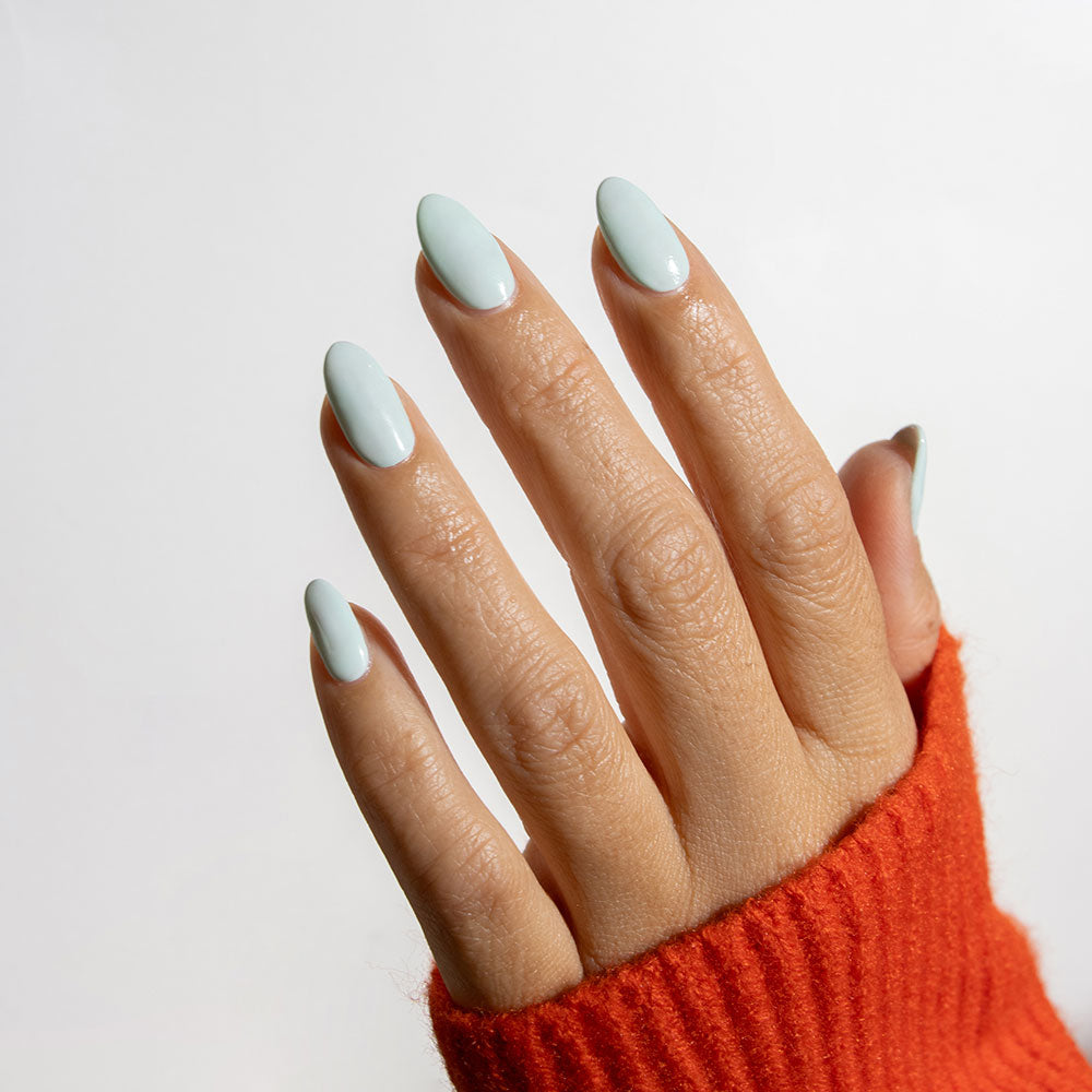 Gelous That&#39;s Mint gel nail polish - photographed in Australia on model