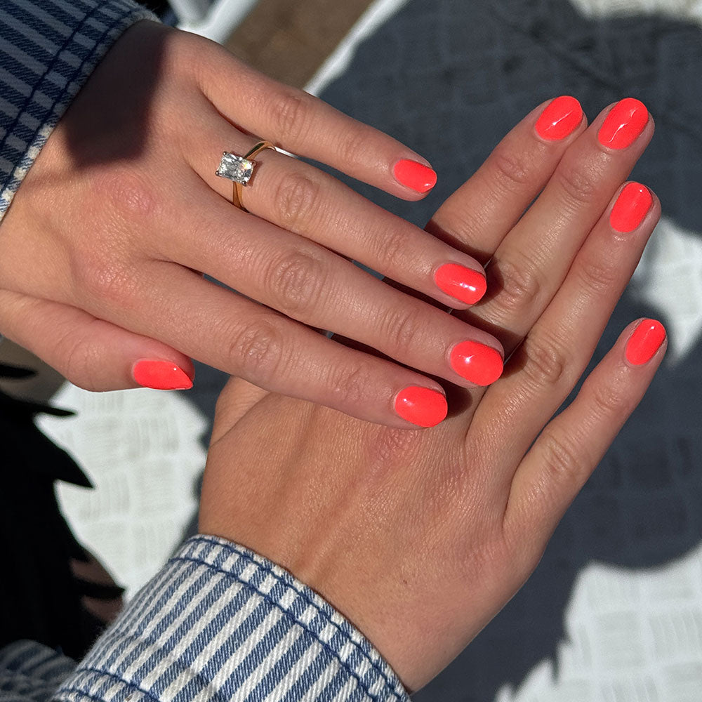 Gelous Tropicana gel nail polish - photographed in Australia on model