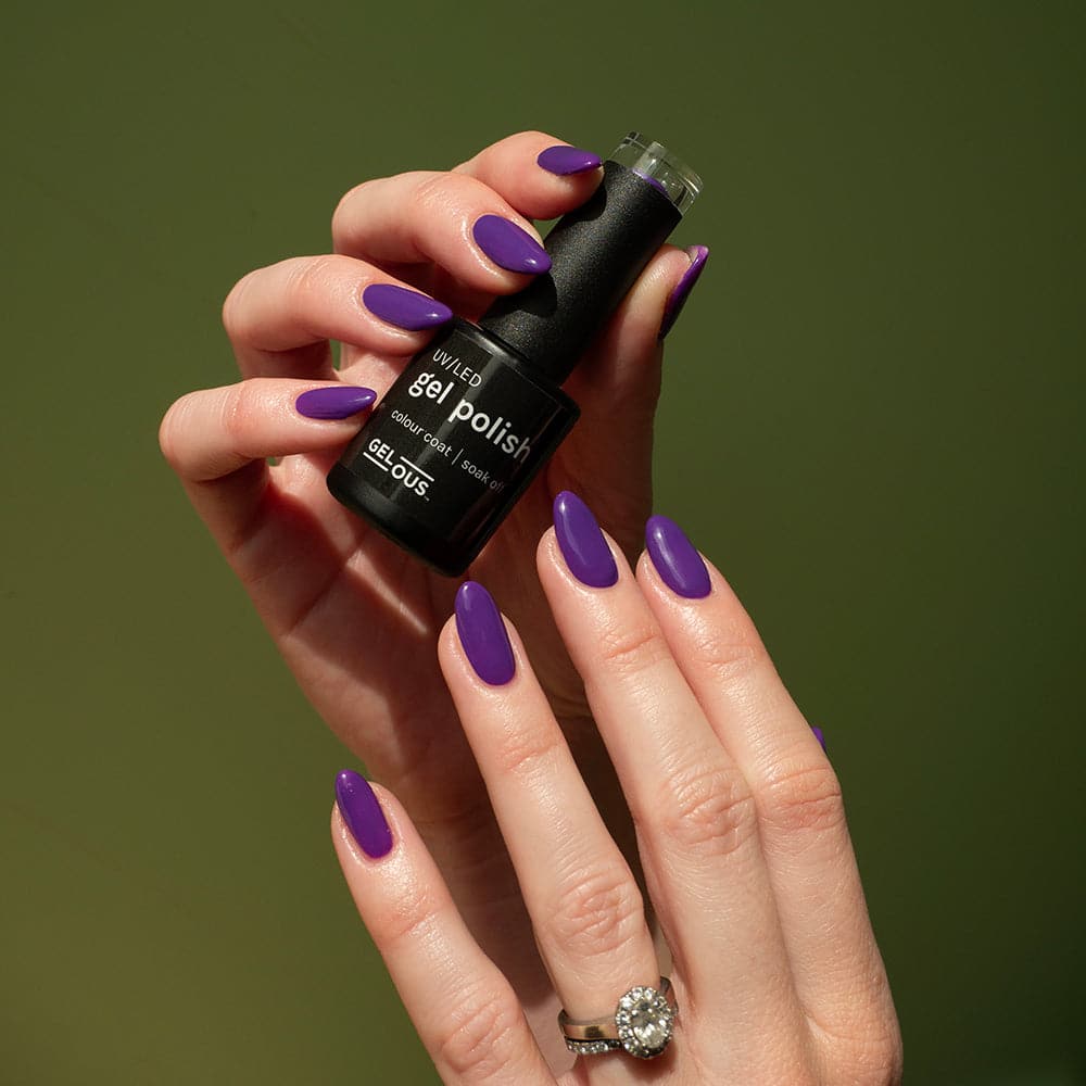Gelous Violet Delights gel nail polish swatch - photographed in Australia