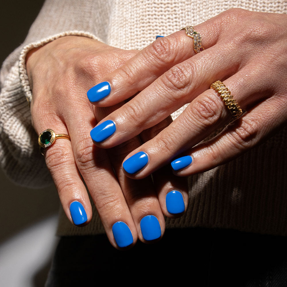 Gelous Vitamin Sea HEMA & TPO Free gel nail polish swatch - photographed in Australia on model