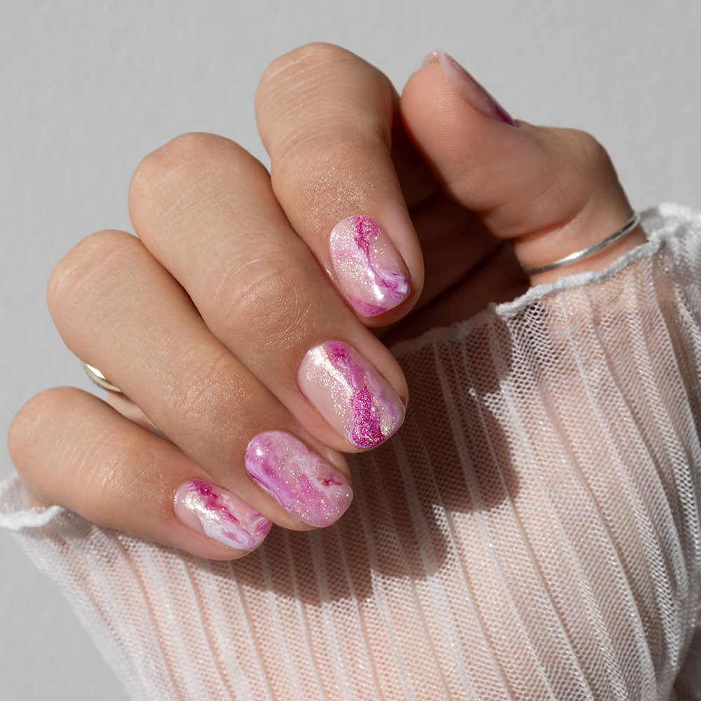 Gelous Velvet Allure gel nail polish - photographed in Australia on model