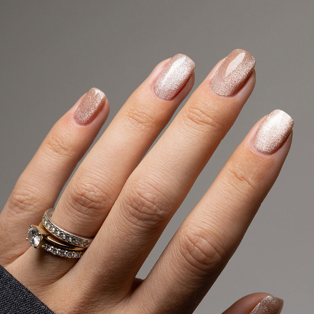 Gelous Velvet Dune gel nail polish - photographed in Australia on model