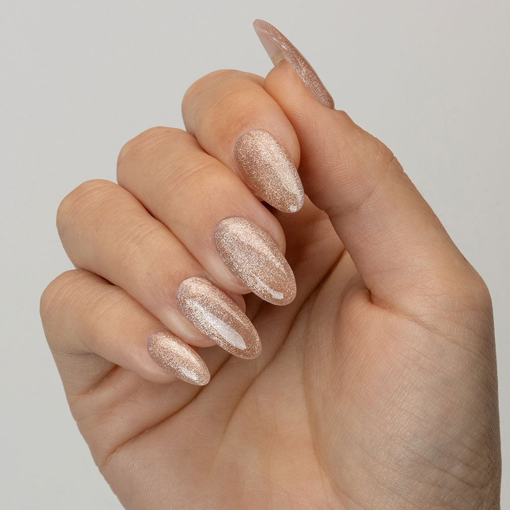 Gelous Velvet Dune gel nail polish - photographed in Australia on model