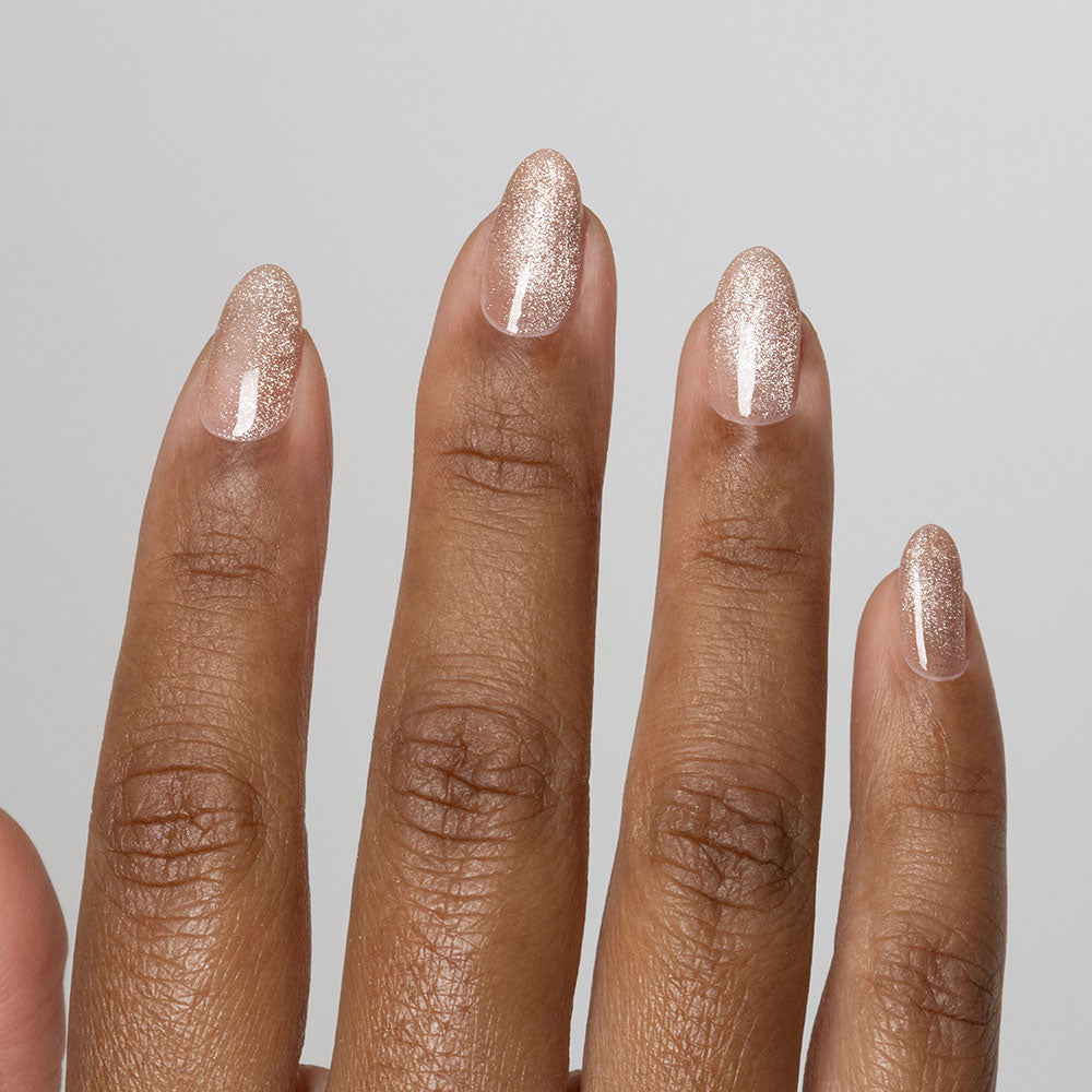 Gelous Velvet Dune gel nail polish - photographed in Australia on model