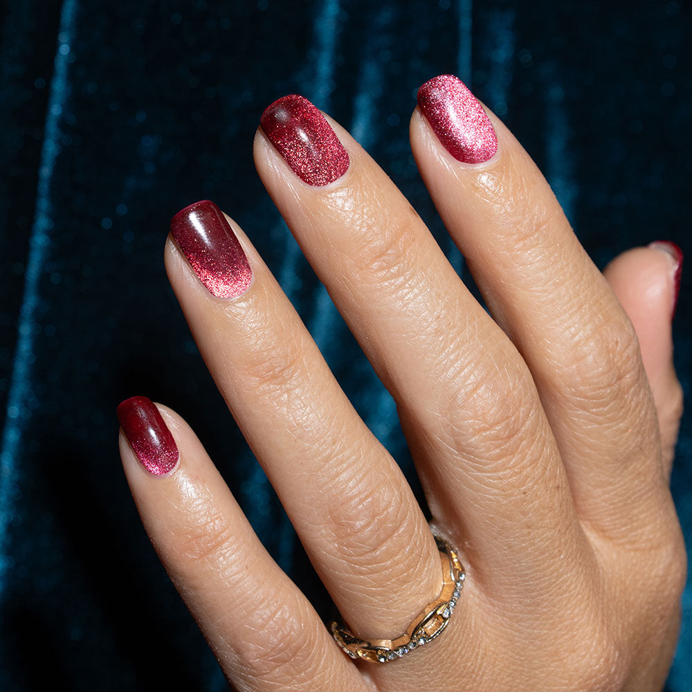 Gelous Velvet Jewel gel nail polish - photographed in Australia on model