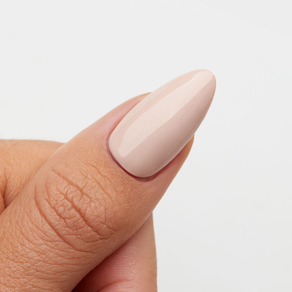 Gelous Vanilla Latte gel nail polish swatch - photographed in Australia