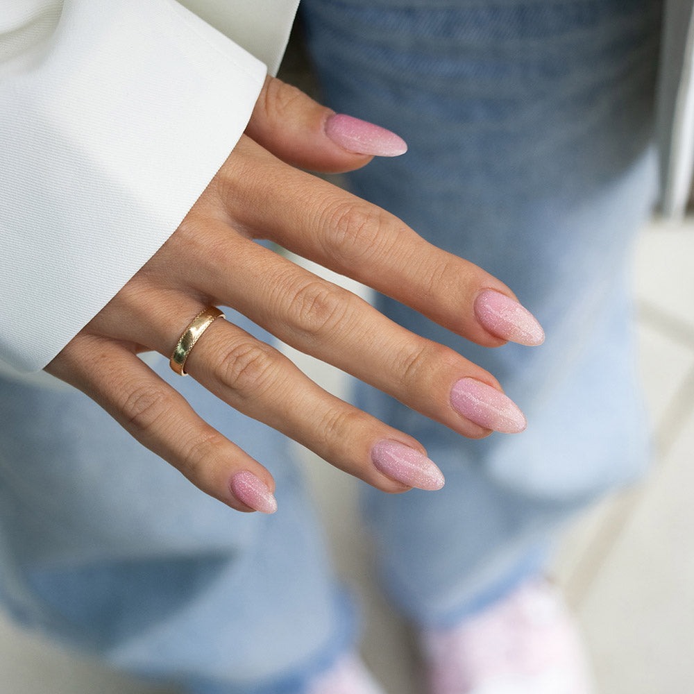 Gelous Whispering Angel gel nail polish swatch - photographed in Australia