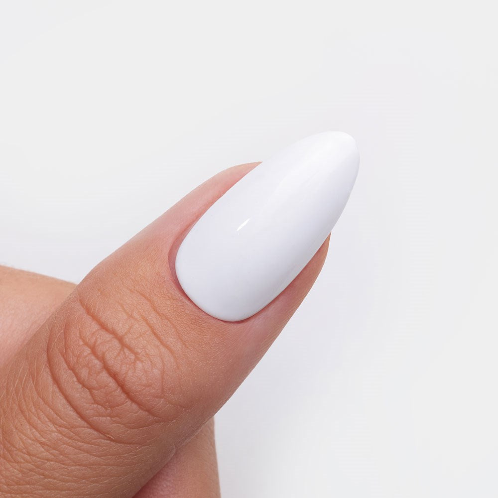 Gelous Whiteout HEMA & TPO Free gel nail polish swatch - photographed in Australia on model