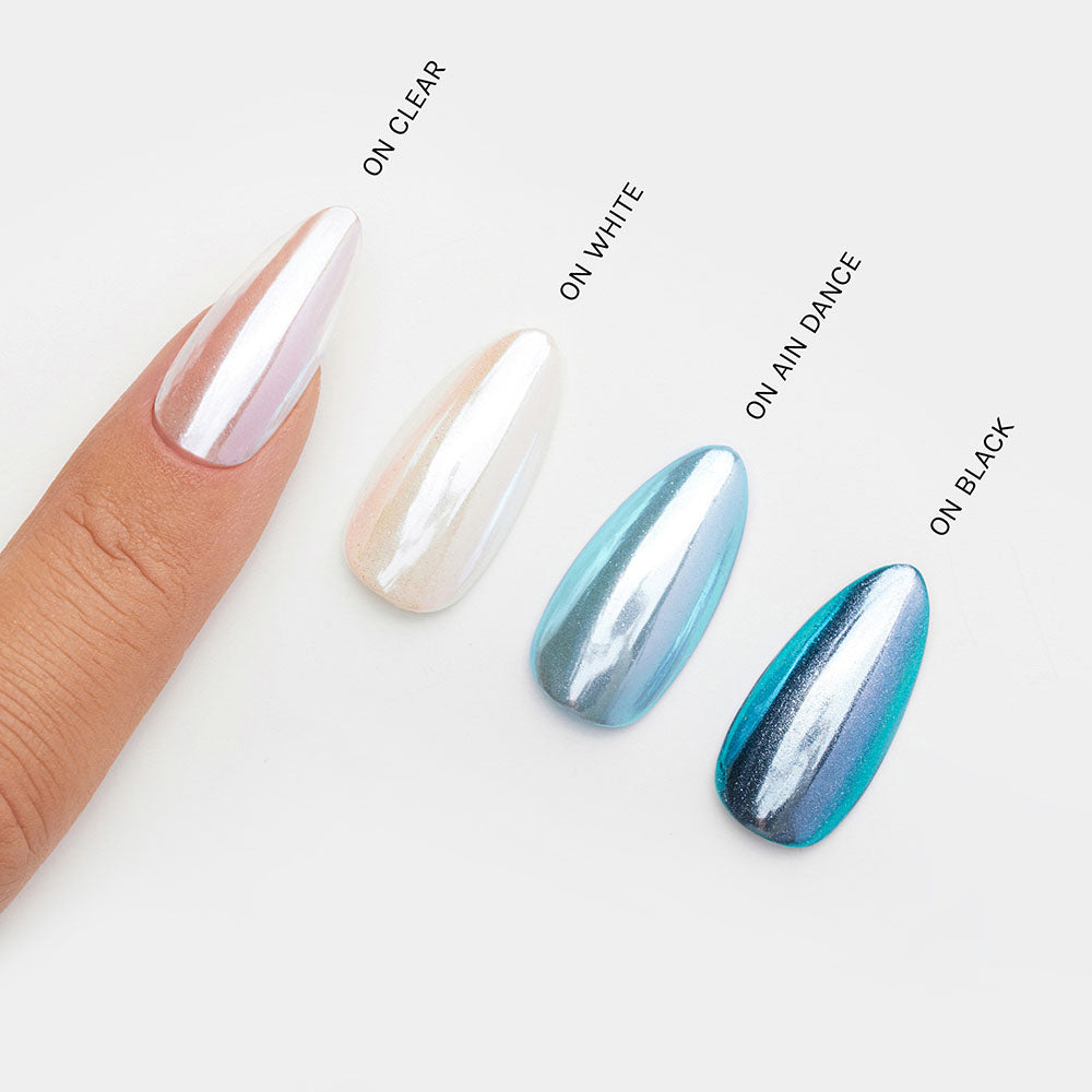 Gelous Chrome Powder and Pure Acetone Wipes Duo - photographed in Australia