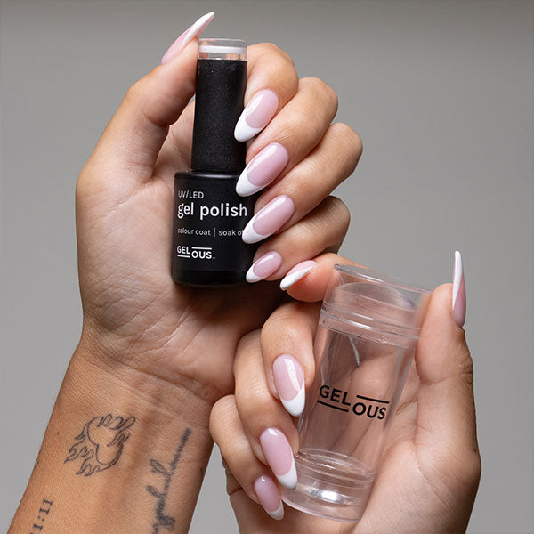 Gelous French Manicure - photographed in Australia on model
