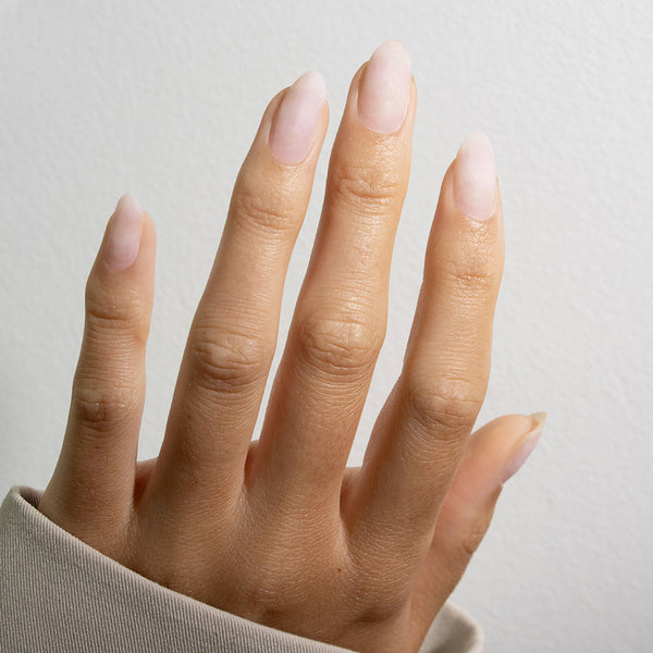 Gelous prepped nails before a gel manicure - photographed in Australia on model