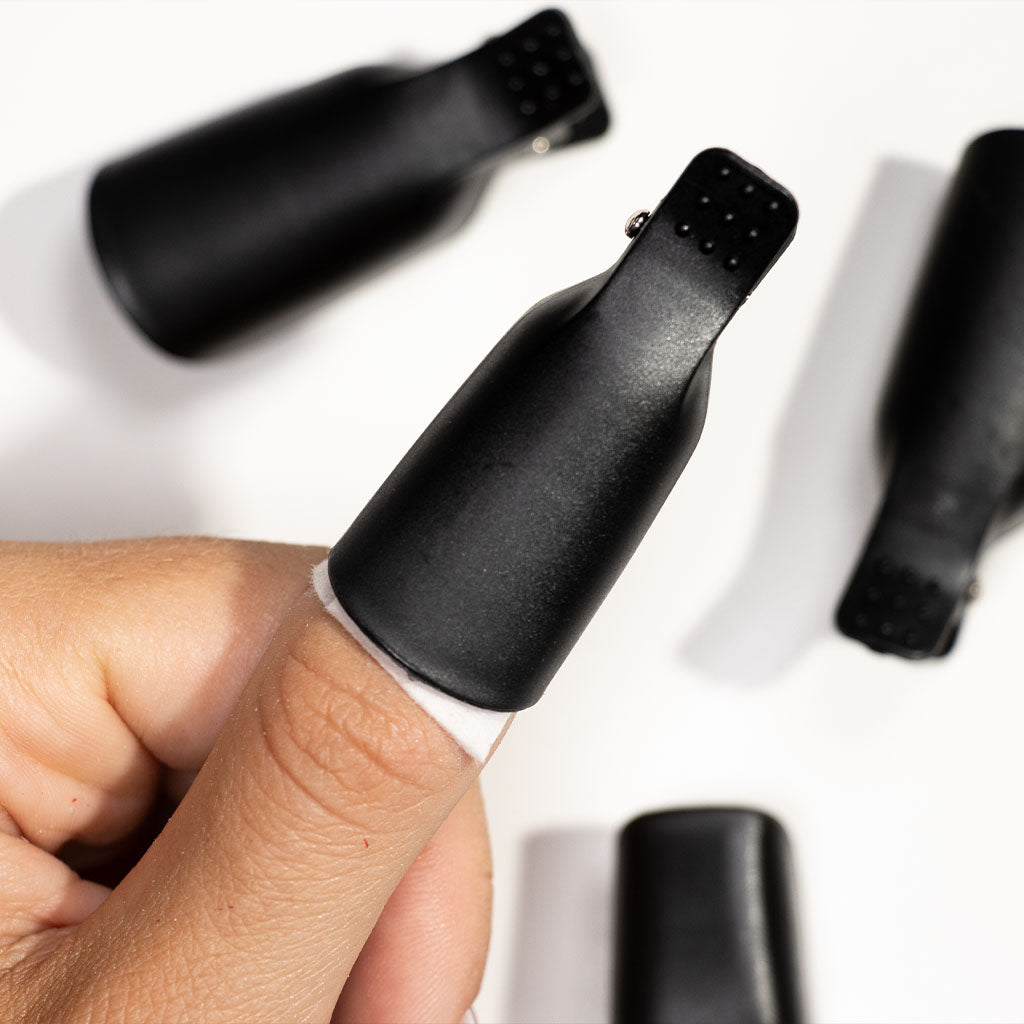 How to remove your Gel Nail Polish by soaking off with Removal Clips - photographed in Australia