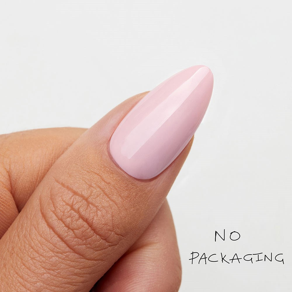 Gelous Imperfect Muted Pink gel nail polish - photographed in Australia on model