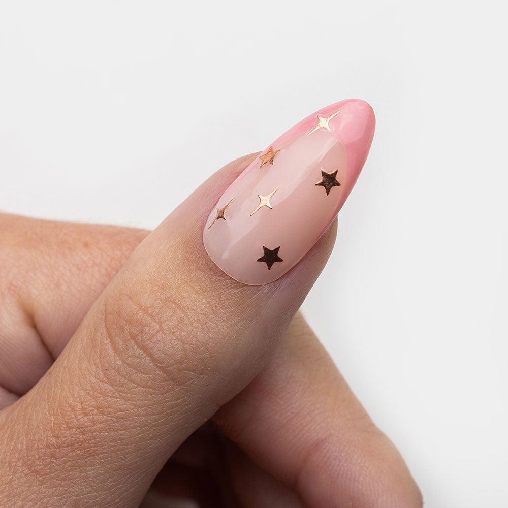 Gelous Rose Gold Star Nail Art Stickers product photo - photographed in Australia