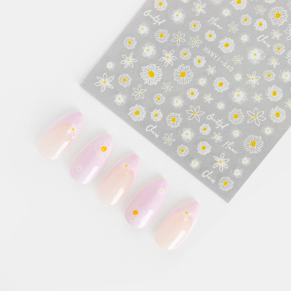 Gelous Delicate Daisy Nail Art Stickers product photo - photographed in Australia