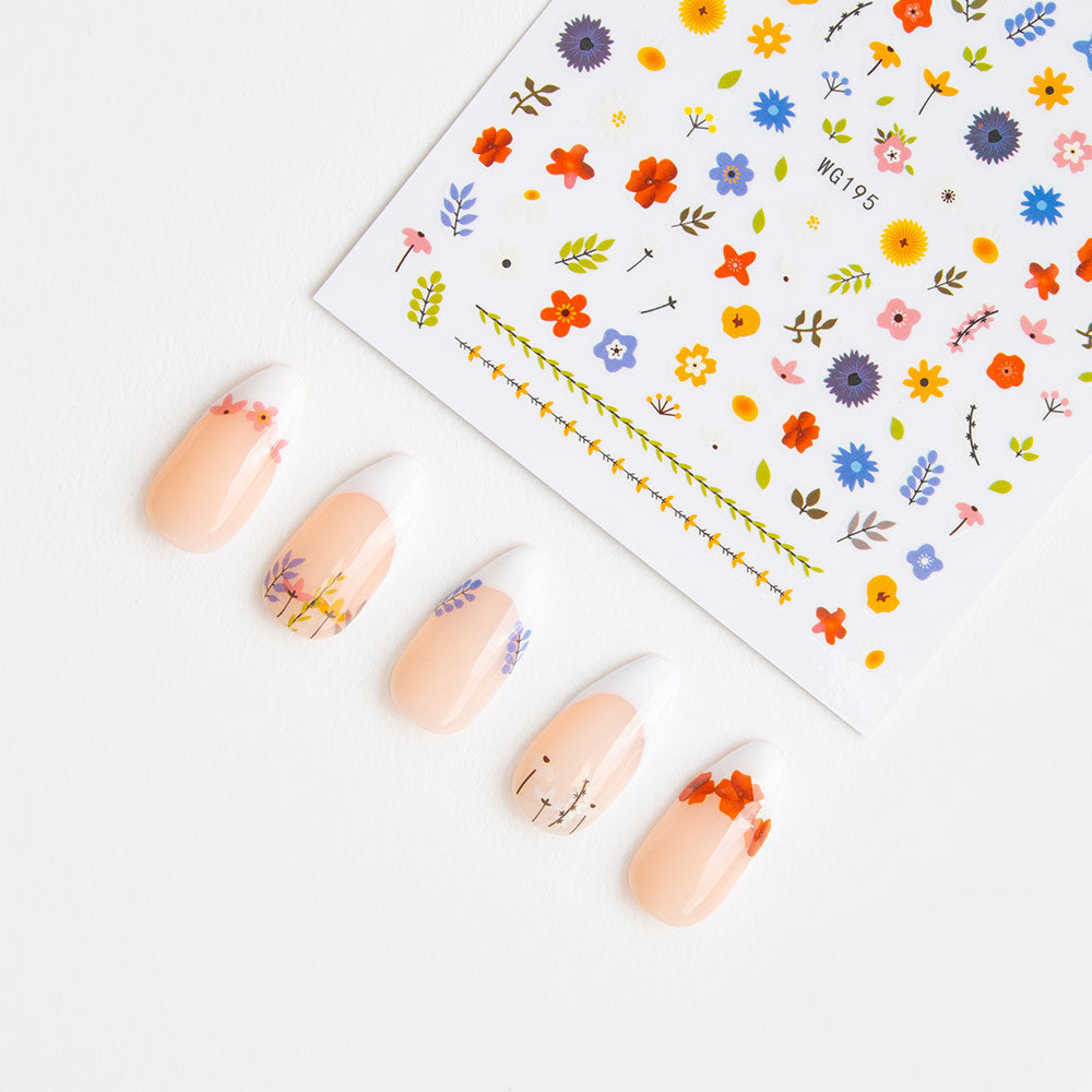 Gelous Wildflower Nail Art Stickers product photo - photographed in Australia