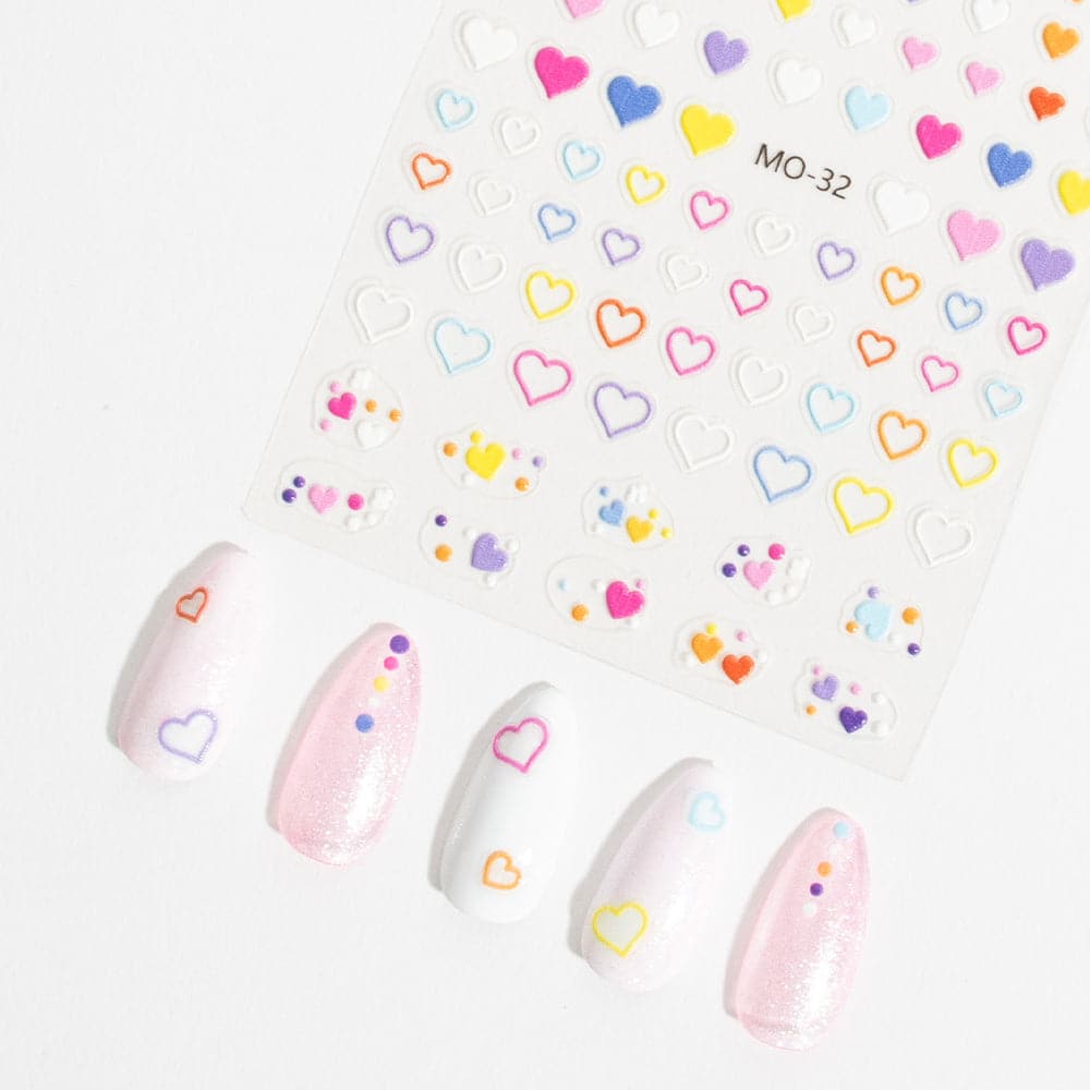 Gelous Pull My Heartstrings Nail Art Stickers product photo - photographed in Australia