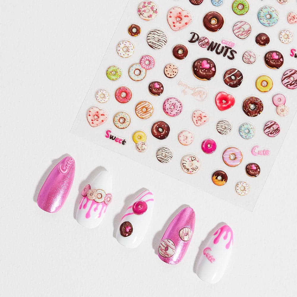 Gelous Donut Nail Art Stickers product photo - photographed in Australia