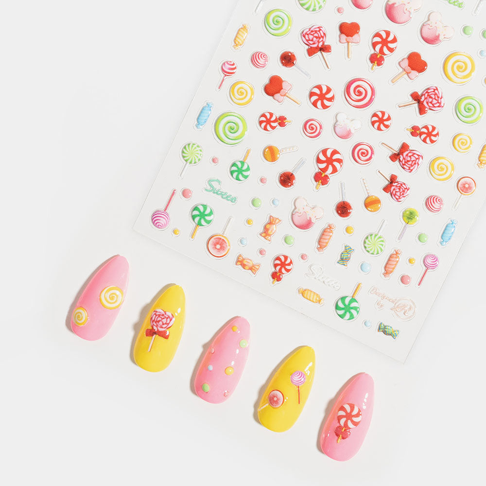 Gelous Lollipops Nail Art Stickers product photo - photographed in Australia