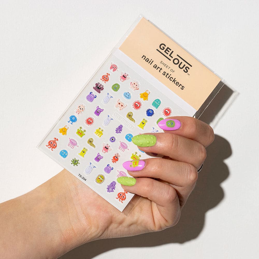 Gelous Little Monsters Nail Art Stickers product photo - photographed in Australia