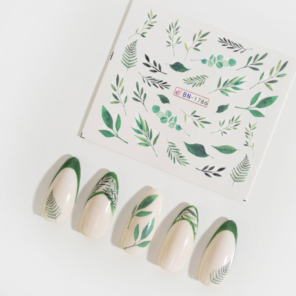 Gelous Leaf Party Water Nail Transfers product photo - photographed in Australia