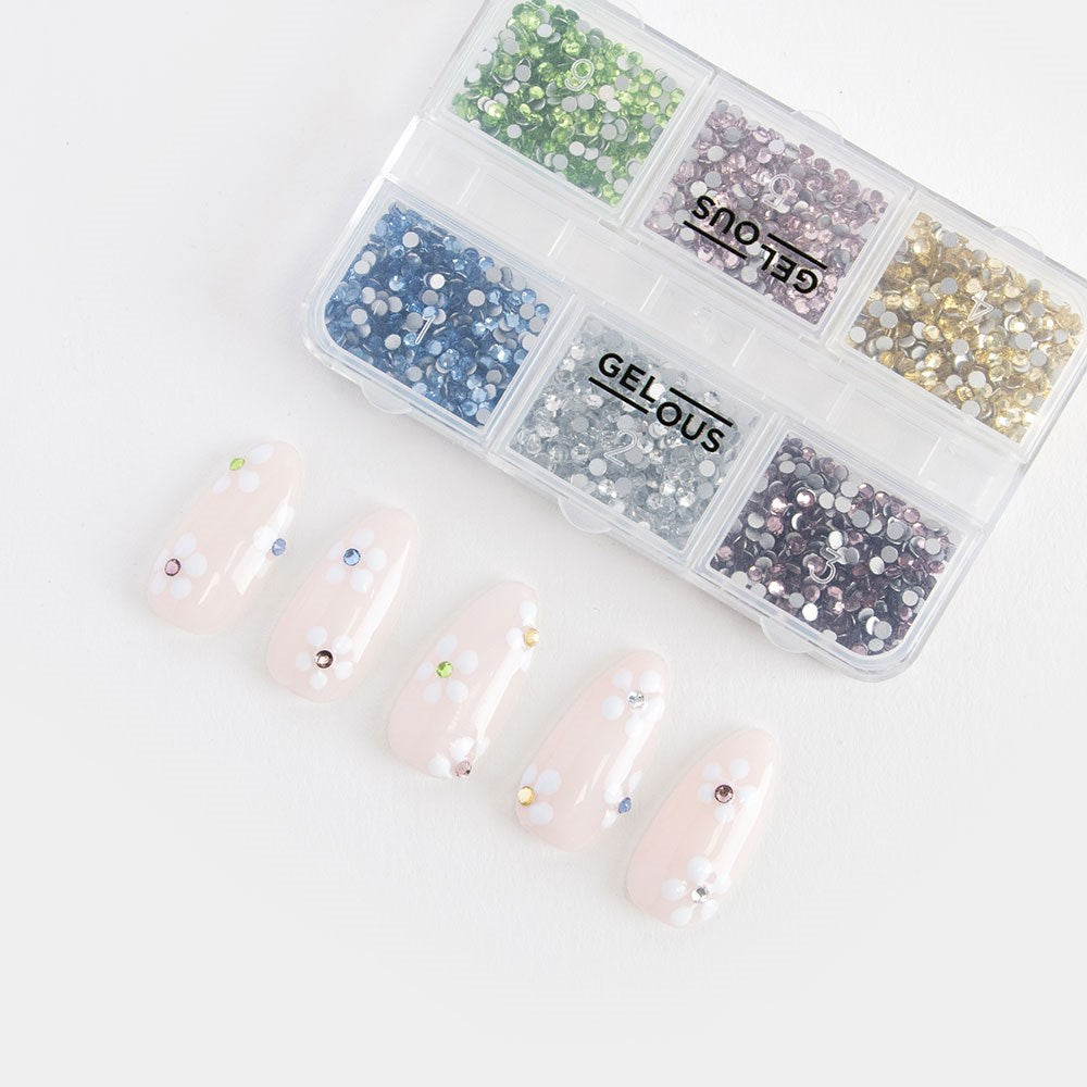 Gelous Pastel Rhinestone Nail Art Set product photo - photographed in Australia